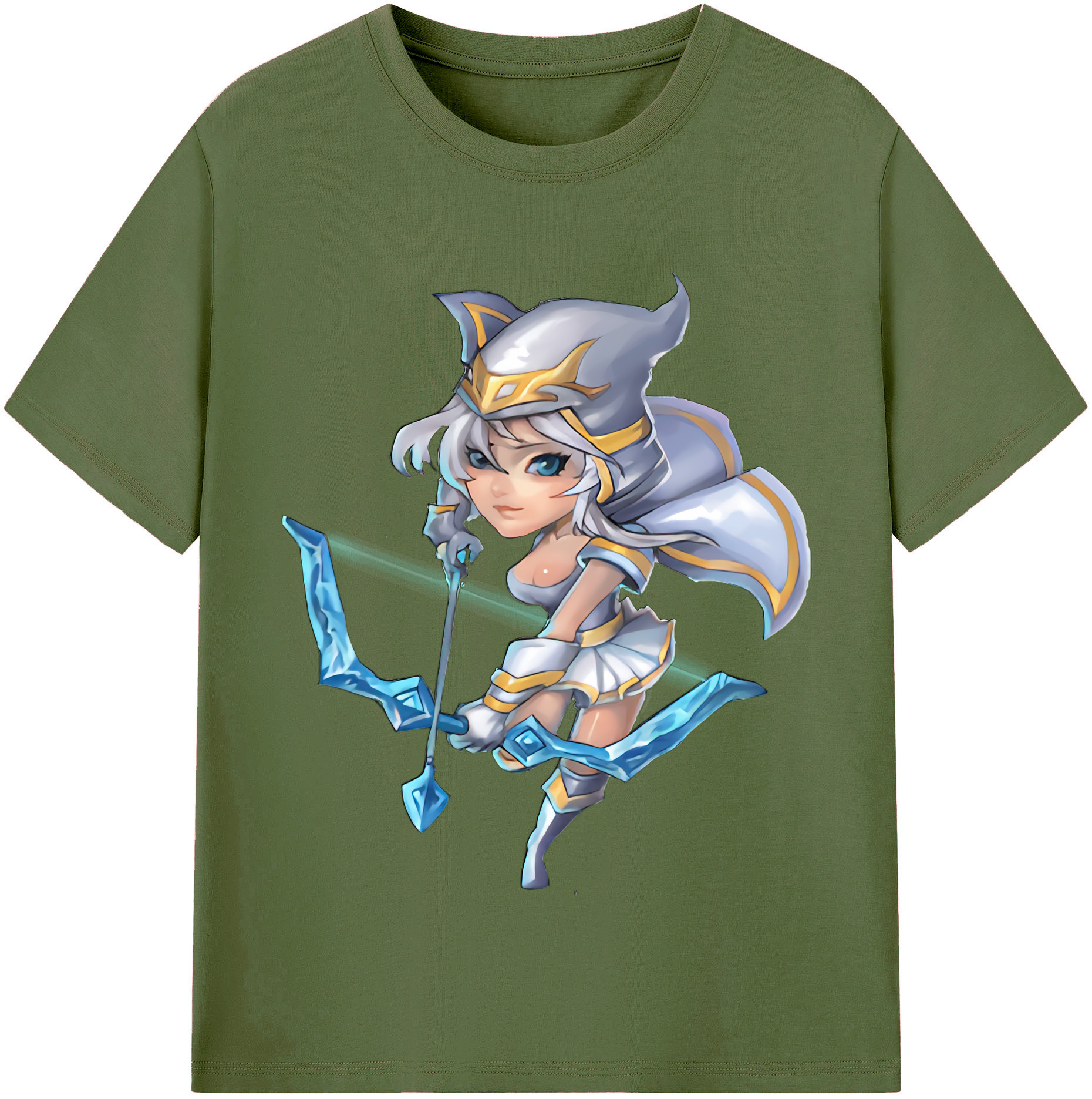 リーグ・オブ・レジェンド League of Legends LOL 綿100％半袖Tシャツ（フロントプリント）